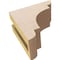 Ekena Millwork 3"W x 6"D x 6"H Classic New Brighton Rough Cedar Woodgrain TimberThane Corbel, Primed Tan CORUR03X06X06NEBRCPR - alternate 2